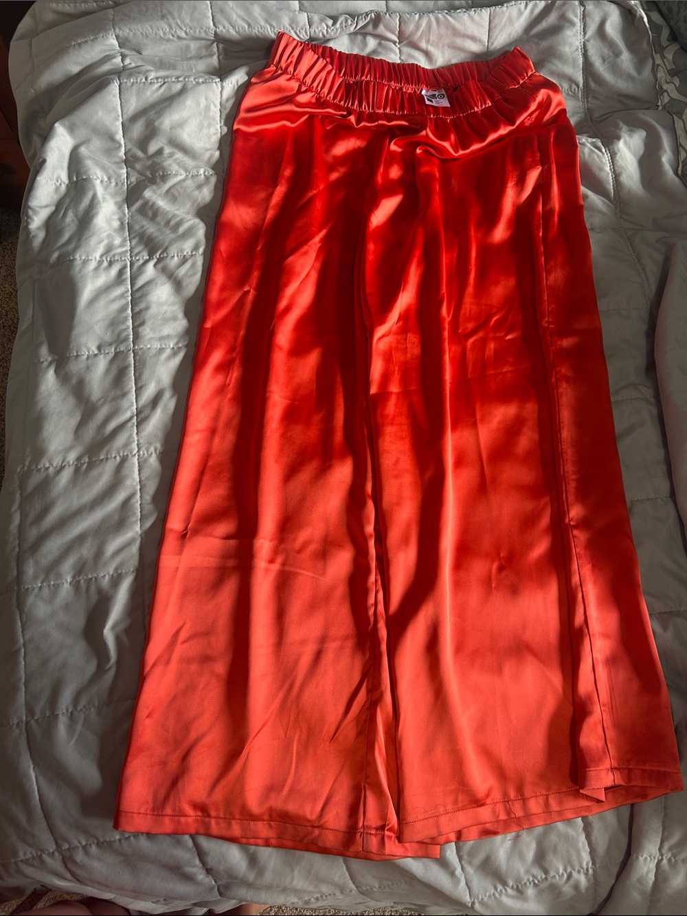 Target Wide-Leg Satin-Look Pants in Bright Red